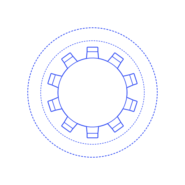 Layouts Dining Rooms Circle Formal Large Line Tracing Svg Vector Free Vectors